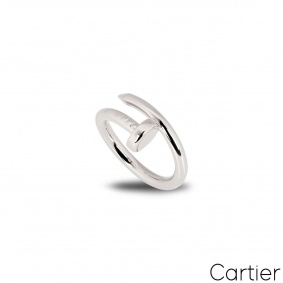 Cartier White Gold Plain Juste un Clou Ring Size 53 B4099200 Cartier White Gold Plain Juste un Clou Ring Size 53 B4099200